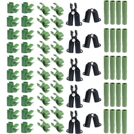 Lot de 70 connecteurs réglables en Plastique pour Treillis de Plantes - 11 mm (1/5)