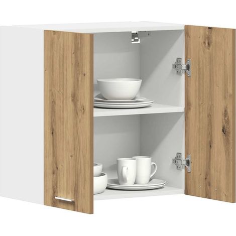 vidaXL Pensile da Cucina “Lyon” Rovere Artigianale 60x31x60 cm