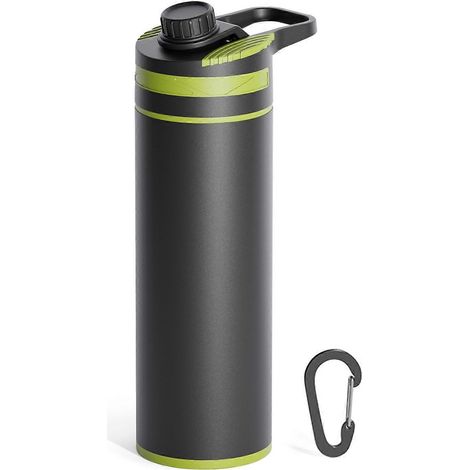 Clearly Filtered Wasserflasche mit ultrafeinem Filter, tragbarer Outdoor-Wasserreiniger für Wandern und Camping