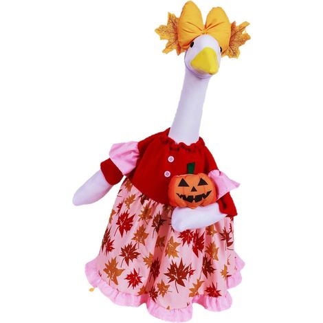 Costume da oca stagionale in tessuto, elemento decorativo per Halloween.