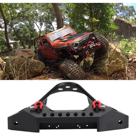 Pare-chocs avant en métal avec éclairage LED pour TRX-4 Traxxas 1/10 - Noir (1/5)