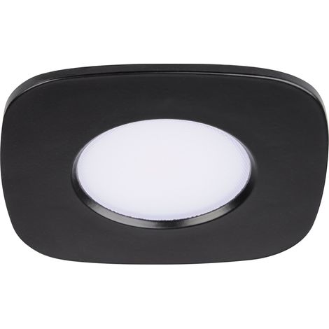 Spot encastré carré noir IP65 bain LED 7,7W RGB Lutec (1/2)