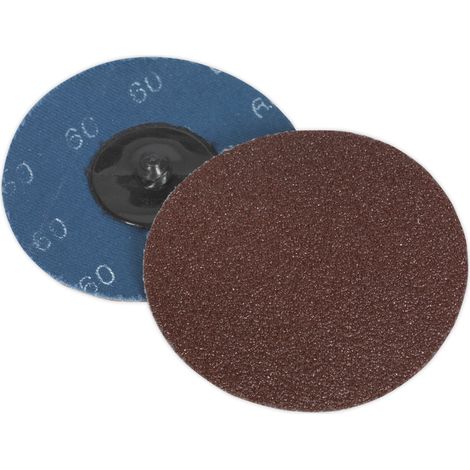 Sealey 75mm Quick Change Sanding Disc 60Grit - Pack of 10 PTCQC7560 (1/2)