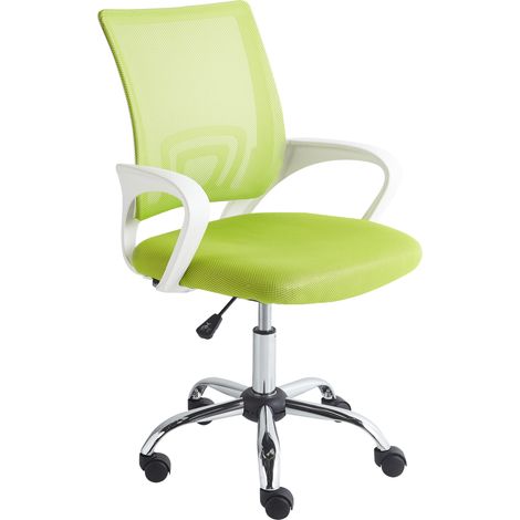 Silla de oficina escritorio giratoria con altura regulable verde lima Solid