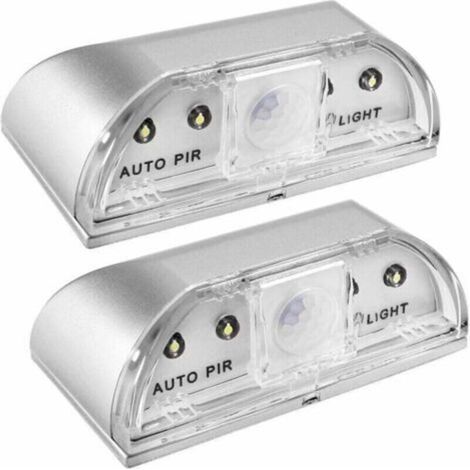 Veilleuses Lampes de Nuit pour Trou de Serrure, Lot de 2 PIR IR Infrarouge Veilleuse LED pour Serrure de Porte, Détecteur de Mouvement Automatique (1/4)