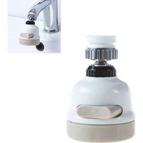 Wassersparender Duschkopf mit ABS- und Silikonfilter [Duschkopf-Booster] 80 ml, verstellbar für Küche oder Bad (1/5)