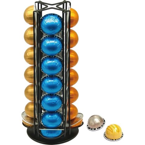 Vertuoline Support rotatif pour capsules de café Nespresso Vertuo (28 pièces) - Noir (1/5)