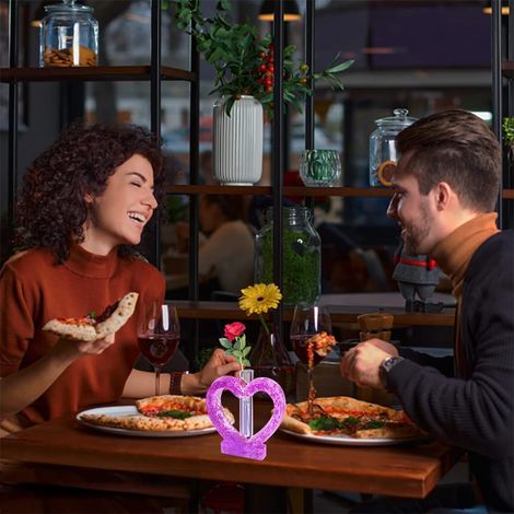 Moule en silicone pour vase en résine – Station hydroponique DIY pour plantes avec 8 tubes à essai transparents – Décoration bureau et maison – Créez des pots à fleurs originaux – 8 tubes transparents (1/5)