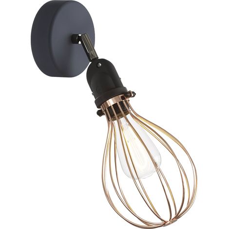 Fermaluce EIVA con snodo orientabile, paralume Drop e portalampada IP65 waterproof
