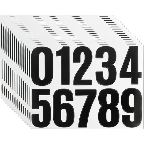 Black Waterproof Vinyl Stickers (1/4)