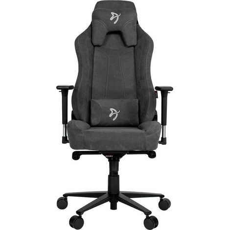 Arozzi Vernazza Soft Fabric chaise gaming gris confortable (1/4)