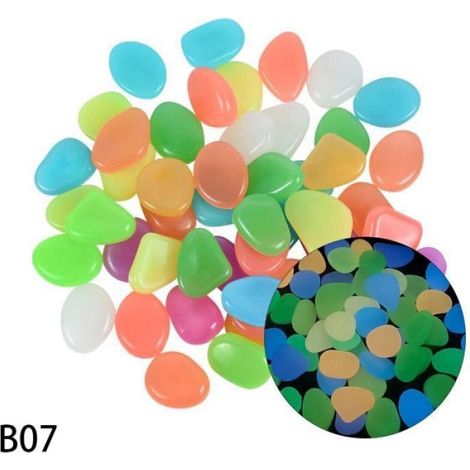 Galets Lumineux - Pierres Ornements de Jardin qui Brillent dans le Noir - 25 Pièces - pour Allées, Parterres, Conteneurs Extérieurs (1/5)