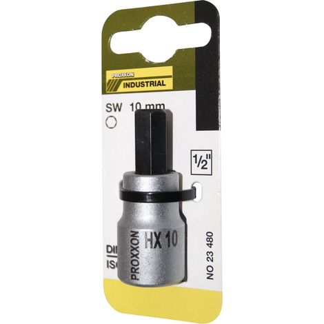 PROXXON 2223480 - Vaso 1/2"+ punta allen 10 mm l/55