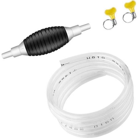 Pompe de transfert de carburant manuelle compatible avec l'huile, l'essence, le diesel, l'eau et les liquides (eau). (1/5)
