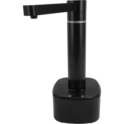 Distributeur d'eau de bureau avec pompe à eau automatique, distributeur d'eau en bouteille avec buse rotative et 3 réglages de volume, noir (1/5)