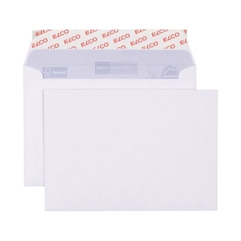 ELCO Briefumschlag ELCO Proclima DIN C6 162 x 114 mm (B x H) ohne Fenster 100g/m² mit HaftklebungPapier 100 % recycelt hochweiß 500 St./Pack. (1/5)