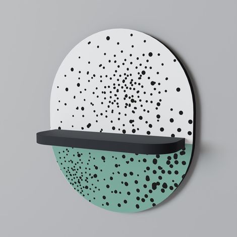 DOTTED DELIGHTS Mensola ovale nera (1/5)