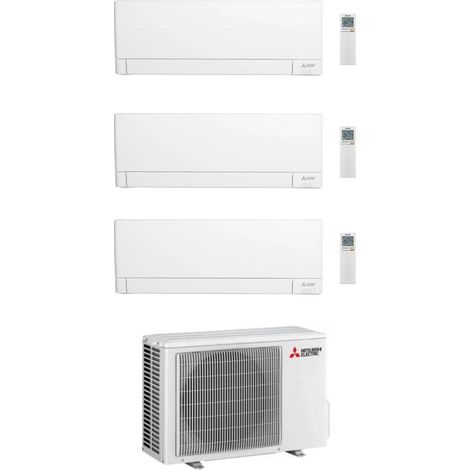 Mitsubishi Climatizzatore Trial Split Linea Plus MSZ-AY VGK 9+18+18 con MXZ-4F72VF Inverter R-32 Wi-Fi Classe A++