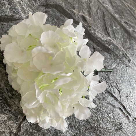 Hortensias artificiels avec tiges, hortensias en soie réalistes, fausses fleurs pour-AquaForge