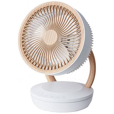Ventilador sobremesa Ruiseñor motor AC 45W blanco madera