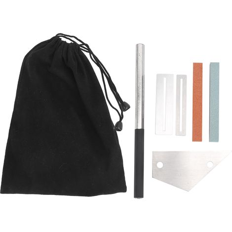 Kit d'outils de réparation de guitare (6 pièces) : limes à poncer les frettes, outils de polissage des frettes (1/5)