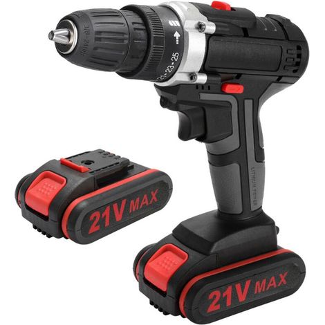21V Drill sans fil électrique multifonctionnel Batterie de lithium haute puissance sans fil Drillons à main rechargeables (1/5)