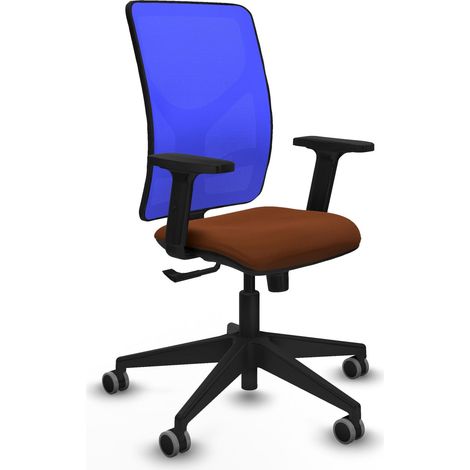 Silla piqueras y crespo Motilla azul cuero sintético marrón (1/2)
