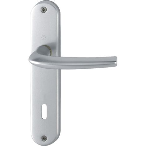 Juego de puerta San Diego 1191/347 HOPPE Alu Silver F1 - Llave L - 3230320