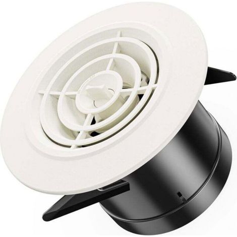 1 Grille de ventilation, diamètre 75mm, ABS robuste, avec moustiquaire amovible, pour mur et plafond (1/3)