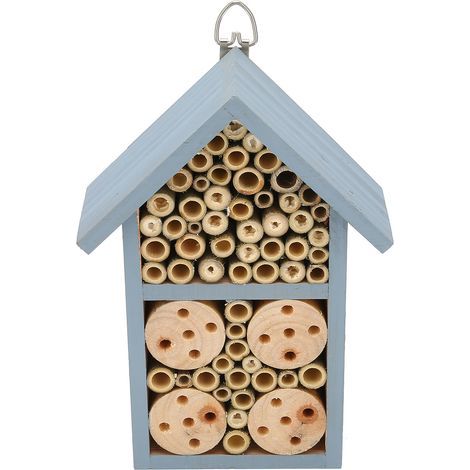 Abri à insectes en bois suspendu Hôtel à insectes pour papillons abeilles jardin fournitures (1/5)