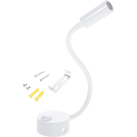 NOLITOY Lampe de Lecture Flexible LED Blanche en Métal et Abs (1/5)