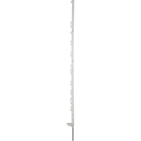 10 piquets blancs plastique 138 cm