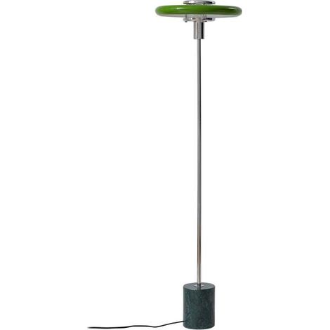 [NEUWERTIG] B-Ware Lindby Stehleuchte Standlampe Retro Standleuchte Marmor 130cm E27 grün Metall (1/2)