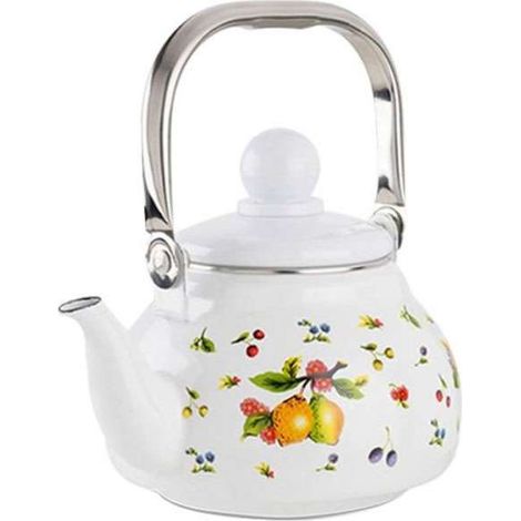 Bollitore in Acciaio Smaltato 1L con Manico Inox - Fantasie assortite (1/2)