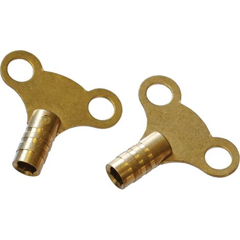 Faithfull Radiator Keys - Brass (Pack of 2) FAIRADKEY (1/3)