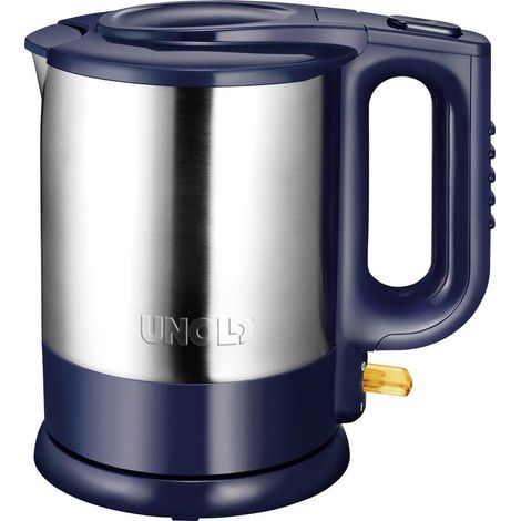 Bouilloire 18018 - Bouilloire en acier inoxydable - Bleu - 1,5 l - Prise UE - 2200 W - Bouilloire - Socle rotatif à 360° - Protection contre le fonctionnement à sec - Arrêt automatique - Filtre