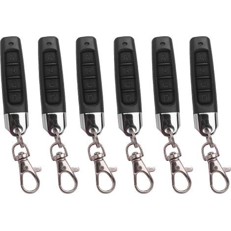 6 télécommandes 433 MHz pour ouvre-porte de garage, duplicateur de télécommandes, clone, code de clonage, voiture K (FMY) (1/5)
