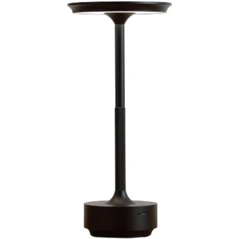 BUNTHAUS Kabellose, wiederaufladbare LED-Tischleuchte mit Touch-Funktion und Dimmer für den Innen- und Außenbereich, 2000 mAh, schwarz (1/5)