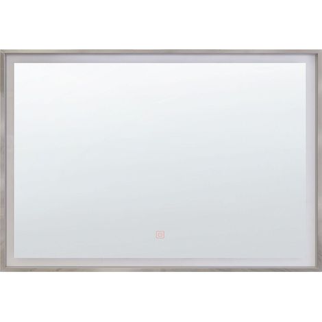 Illuminated LED Bathroom Mirror Rectangular 60 x 80 cm Glamour ARGENS