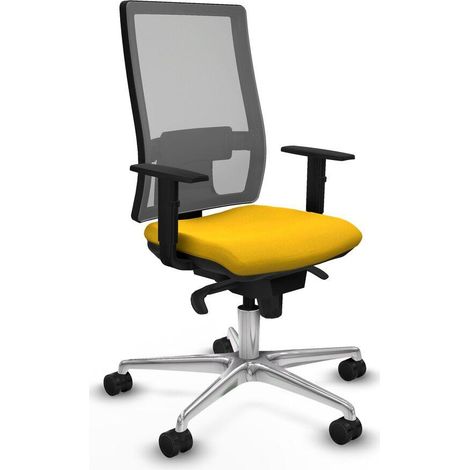 Piqueras y Crespo Horna Chaise de Bureau Jaune Confort (1/3)