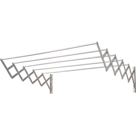 ORYX tendedero extensible pared aluminio 1,00 metros , Tendedero aluminio.- Extensible - Para pared - Medida: 1,00 mt.- Longitud de tendido: 5 metros.