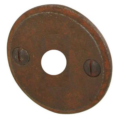Entrée de porte Ø 43 mm BRIONNE Fer rouillé - Bec de cane - 1050710RO