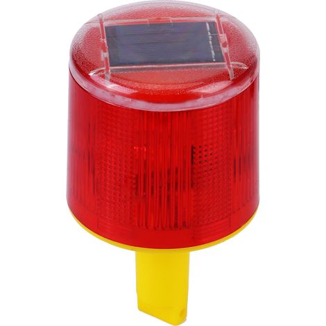 lampe torche d'avertissement solaire LED d'urgence, lampe d'alarme rouge pour la signalisation routière, les bateaux et autres véhicules. (1/5)