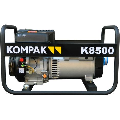 KOMPAK Groupe électrogène essence K8500 LINZ, monophasé (1/2)