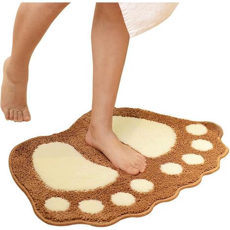 Tapis antidérapant salle de bain absorbeur d'eau, paillasson sol 40x60 cm, tapis de sol antidérapant pour cuisine ou entrée (1/5)