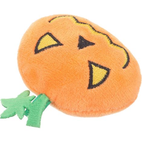 Jouet en peluche interactif en forme de citrouille d'Halloween pour chat, jouet molaire pour chat (1/5)