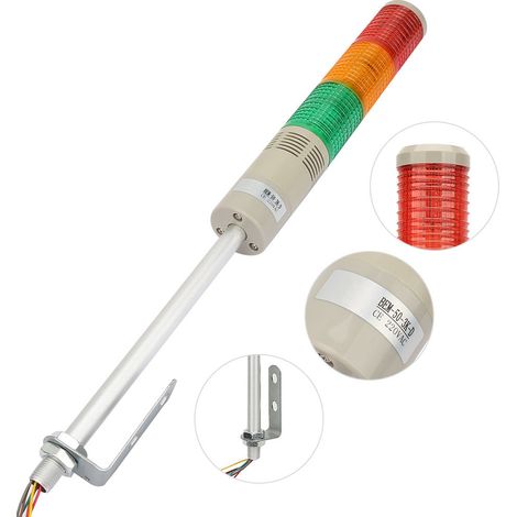 Voyant d'avertissement lumineux LED continu pour machine 220 V CA (1/5)