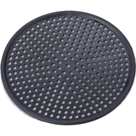 Filtre anti-obstruction pour évier de salle de bain en acier inoxydable (rond, noir) (1/3)