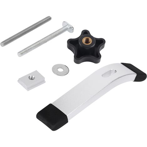 Lot de brides de serrage rapide en métal pour rainure en T, outil de menuiserie pour établi (1/5)