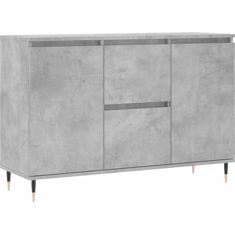 Credenza cassettiera cassettiera mobile contenitore organizer cucina soggiorno soggiorno 104 x 35 x 70 cm derivati del legno grigio 020031846